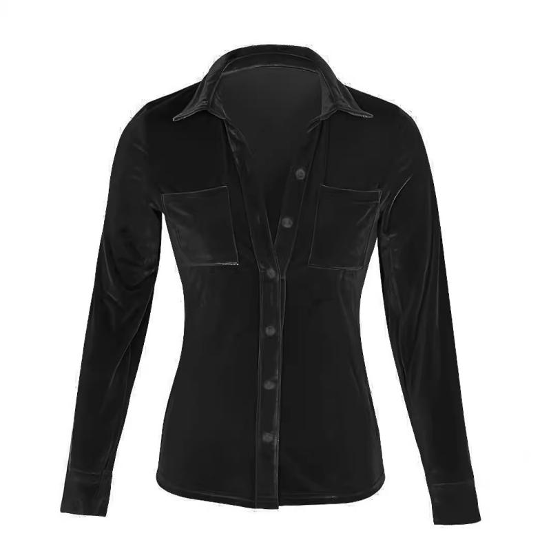 Blouses | Dames Fluwelen blouse