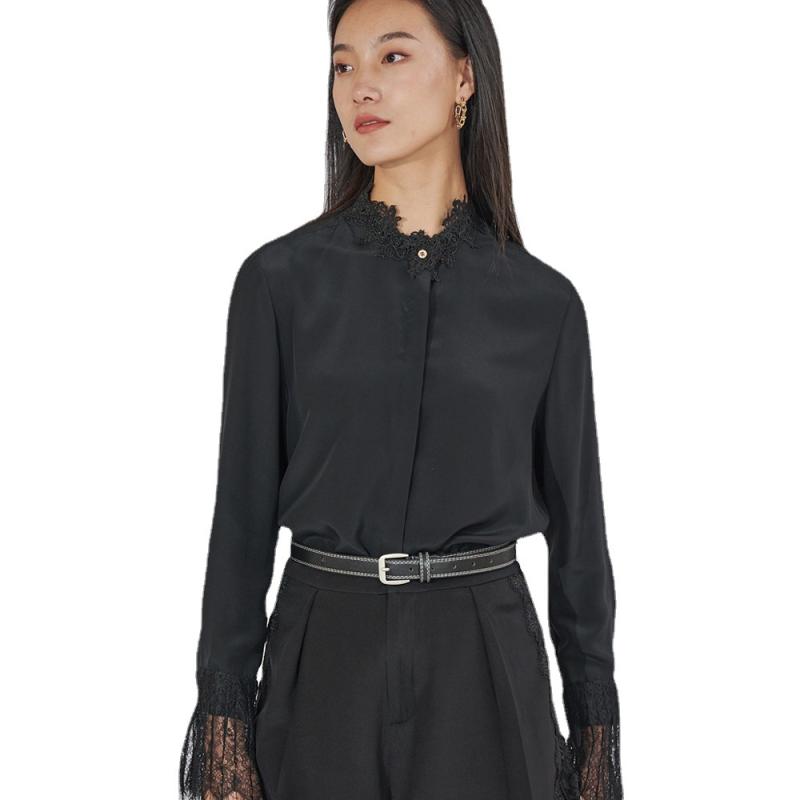 Blouses | Dames Ruime zijden blouse