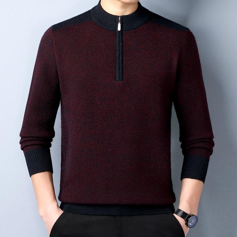 Knitwear | Heren Half Zip Sweater