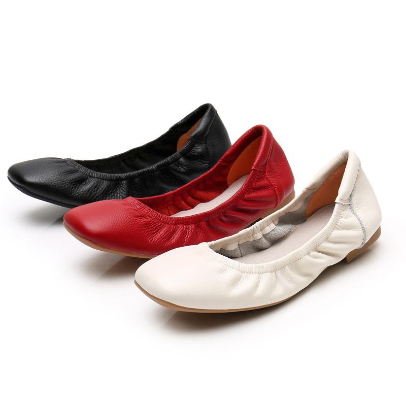 Platte Schoenen | Dames Leren Ballerina’s